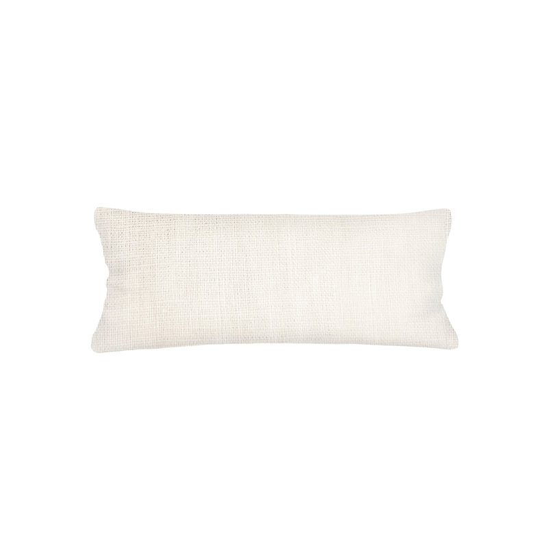 So Soft Linen Linen Throw Pillow, Down Blend, Ivory, 14"H x 40"W