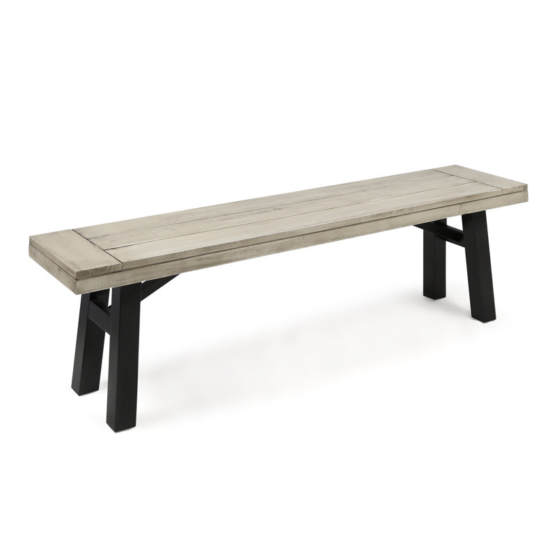 Banc d'extérieur - Bois d'acacia, panneau à lattes, résistant aux intempéries