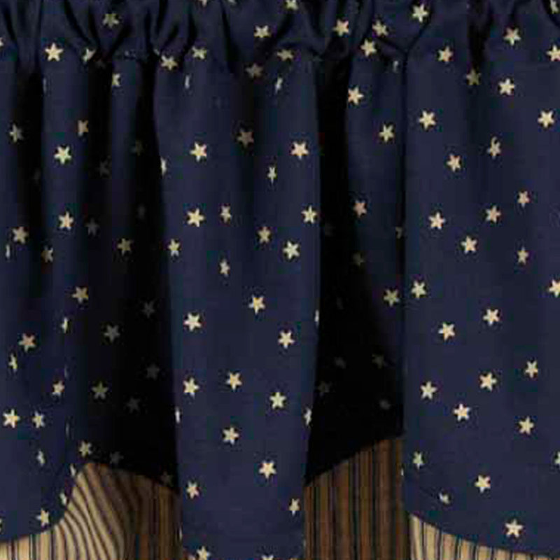 Jupe de fenêtre 72" salem star fairfield, Indigo