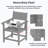 6 - Person Reata Rectangular  Outdoor Dining Set with 6 Chairs All Weather Use-342611569