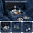 5 Piece U Shape Sectional Sofa Cloud Couch Double Chaise Sectional Couch with Console-685234338