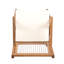 Chaise de patio avec coussin (ensemble de 2)