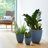 Dayton Traditional Recycled Plastic Indoor/Outdoor Planter with Attached Saucer-1629948393-1656935271