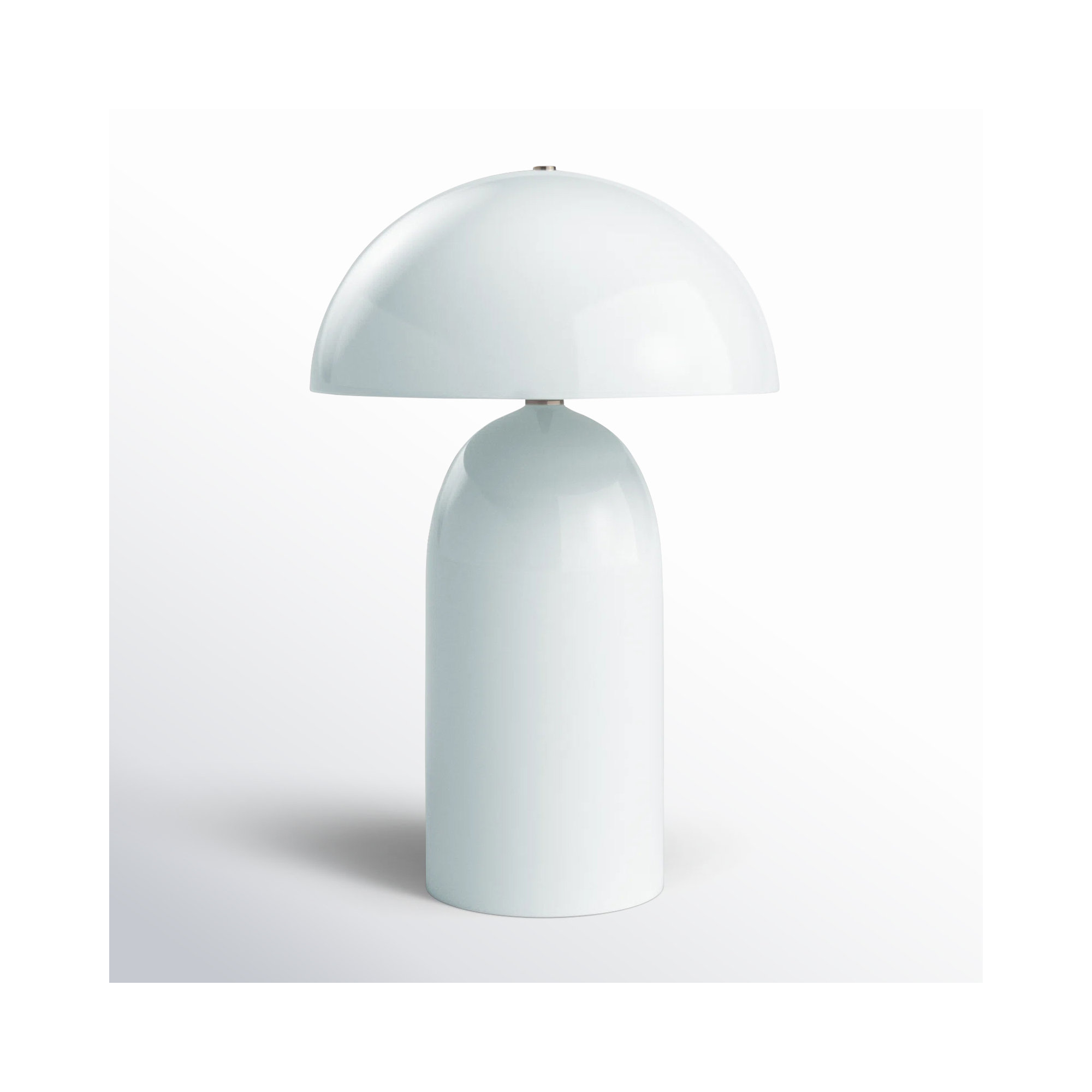 Percy Ceramic Table Lamp, Gloss White