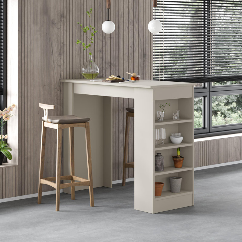 Liviah 117 Dining Table Stylish Multi-Functional Kitchen Table, Sanstone, Sanstone