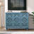 Accent Cabinet With 3 Doors, Storage Cabinet With Solid Wood Legs And Adjustable Shelves, Sideboard Buffet For Living Room, Entryway, Dining Room, Bedroom, Blue-1724973811