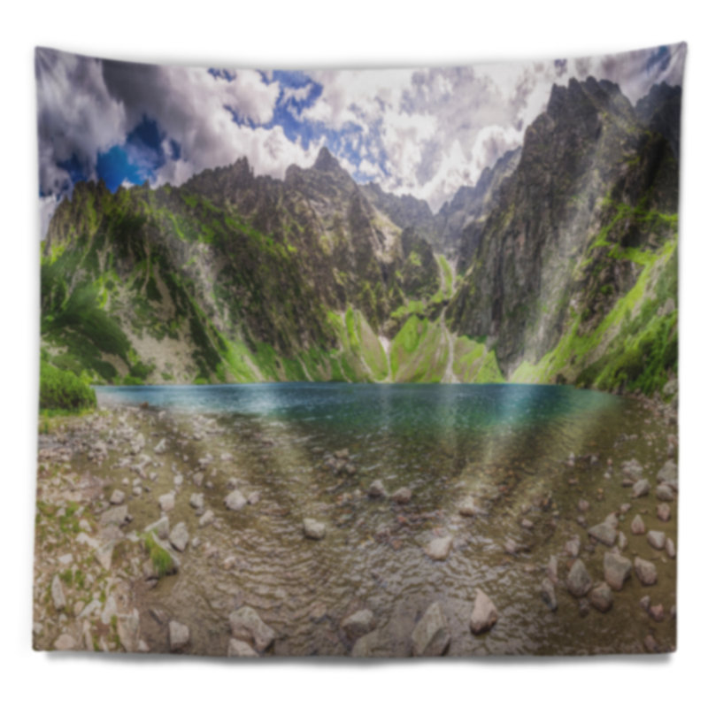 Landscape Polyester Tapestry, 78" H x 92" W