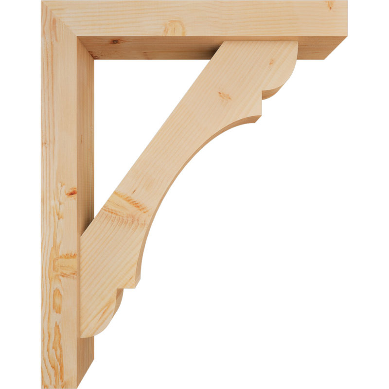 Support de bloc olympique avec entretoise décalée, 38 x 30, Sapin Douglas de l 5 1/2 po (lisse)