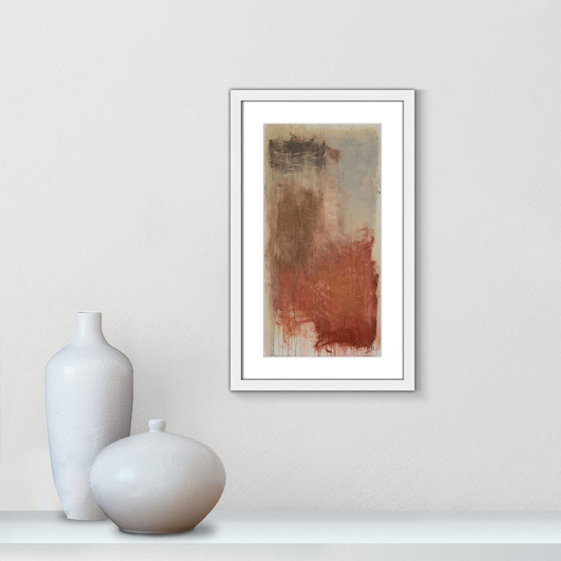 «Autumn Over The Rivera» par Casa Fine Arts, H 21 po x l 13 po x P 1,25 po, Reproduction encadrée avec passe-partout, Blanc