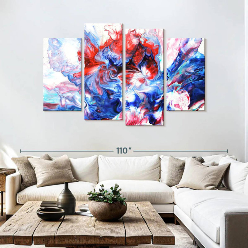 Avery Abstract Pouring V, 54" H x 84" W