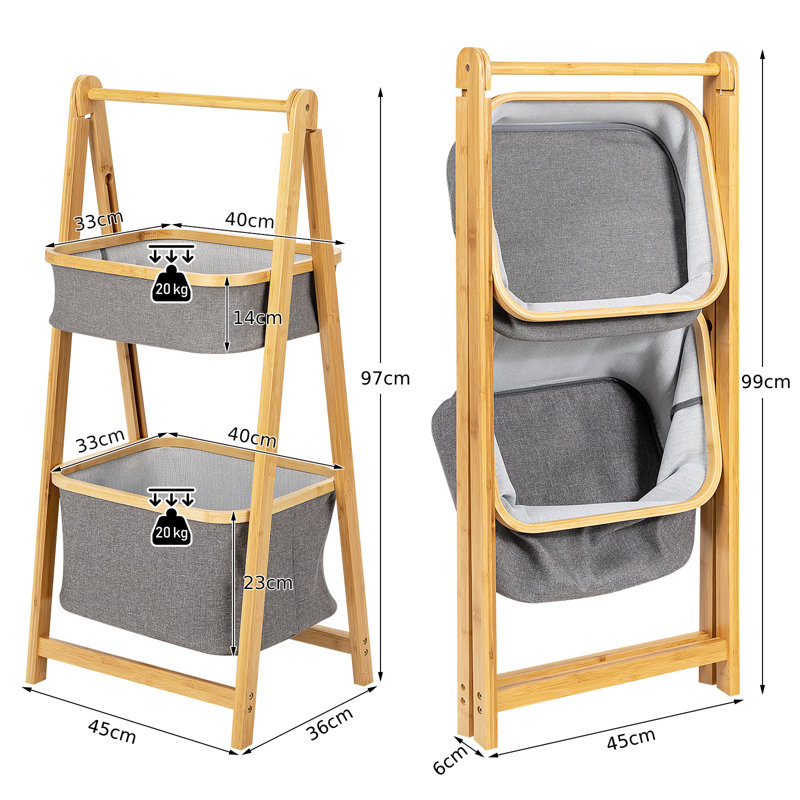 Bamboo Laundry Sorter