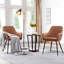 Upholstered Dining Chair with Modern Tufted PU Leather-607788275