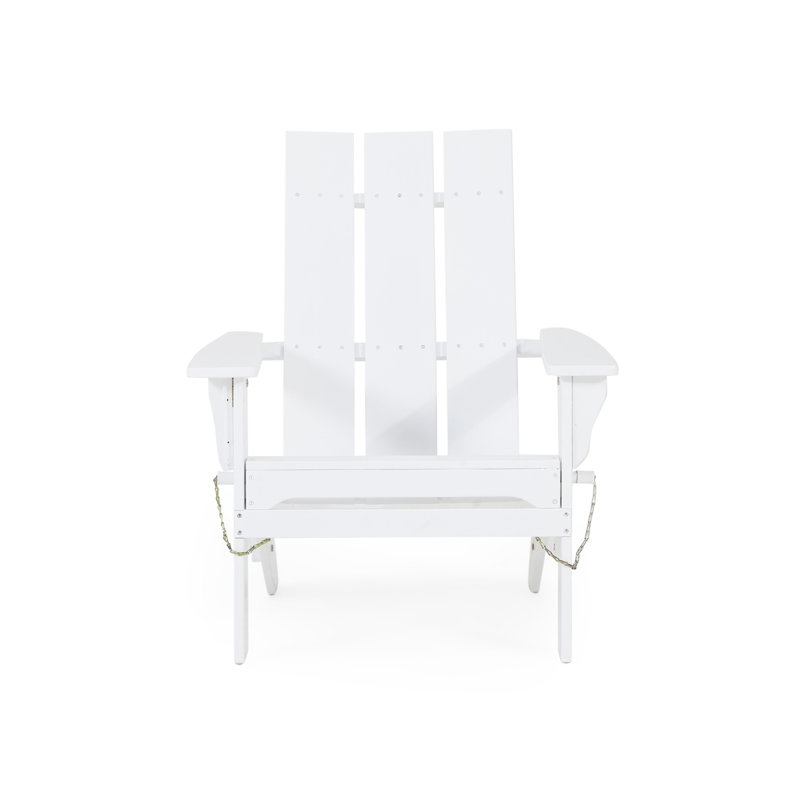 CHAISE ADIRONDack pliable, Blanc