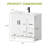 36" Single Bathroom Vanity With Ceramic Top And Faucet, Vanity With Drawers And 2 Doors Cabinet-1310597377