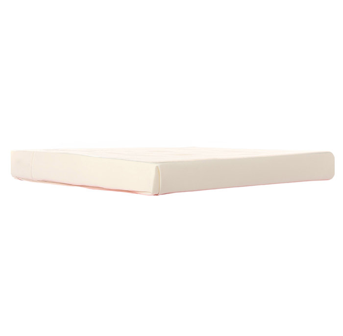 100% Cotton Jersey Range 100% Cotton Jersey Knit Fitted Sheet, Small Double (4'), Ivory