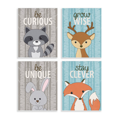 Plaque murale Inspiring Whimsical Animals, design par Kim Allen