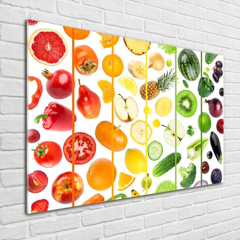 Fruits And Vegetables - No Frame Print on Glass
