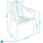 Fauteuil de patio empilable Beam-130419857