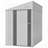 Lean-To Storage Shed, Heavy-Duty Metal Outdoor Garden & Bike Shed With Lockable Door, Easy Assembly Backyard Storage Solution-126666735