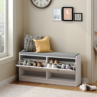 Shoe Storage Bench Entryway Bench With Storage, Shoe Bench Shoe Cabinet Storage For Entryway, Shoe Rack Bench Shoe Organizer Cabinet With Cushion For