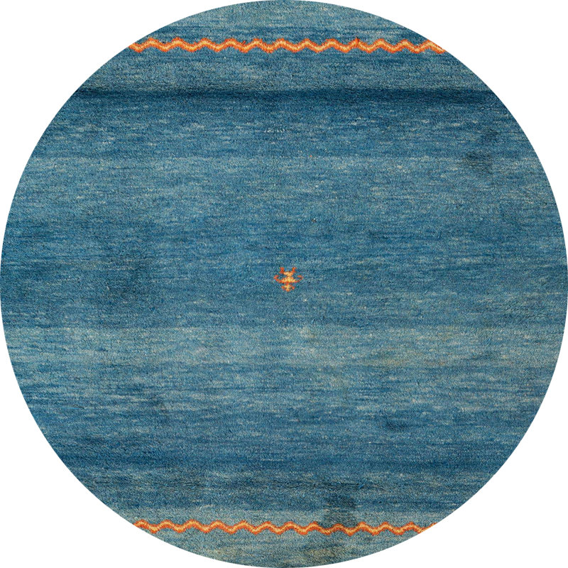 Abstract Indoor Rug, Round 8'