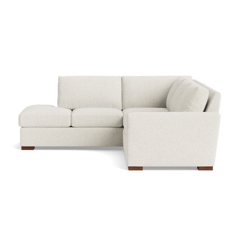 Couch Potato Sectional, Left Hand Facing, Performance Weave - Snow