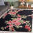 Jardin Hand Tufted Wool/Cotton Floral Rug in Pink/Black-95854375