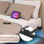 Lit flottant avec lumières à DEL, station de charge USB et Type-C, drap antidérapant, lit plateforme en métal de très grande taille, aucun sommier requis, assemblage facile, noir-277930764