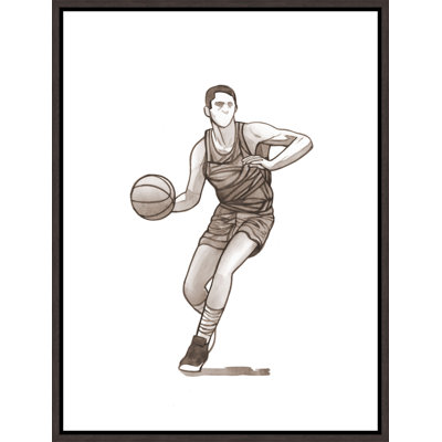 Off the Dribble IV Framed Painting Canvas