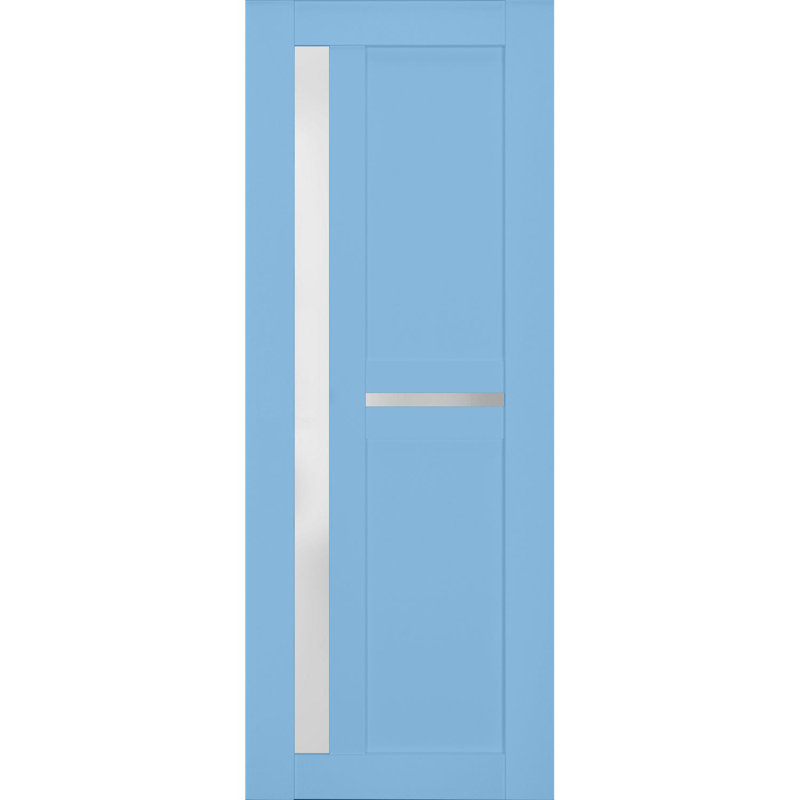 Dalle de porte standard en bois manufacturé massif Veregio, 36 po x 84 po, Aigue-marine