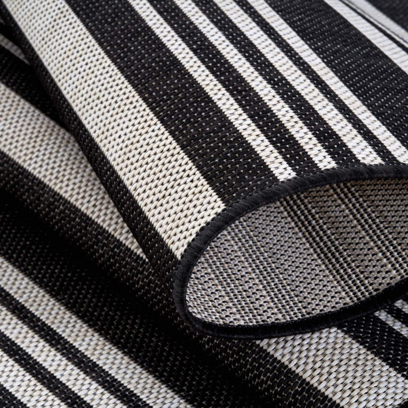 Ecology Collection Striped Indoor / Outdoor Area Rug, Rectangle 200 x 290cm