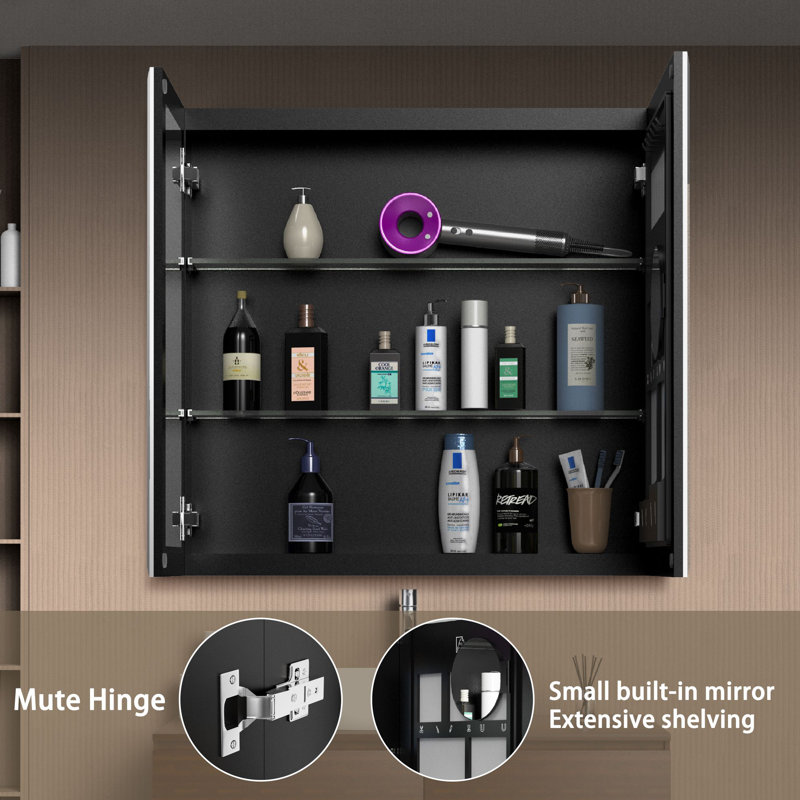 30'' W 26'' H Recessed Medicine Cabinet Mirror