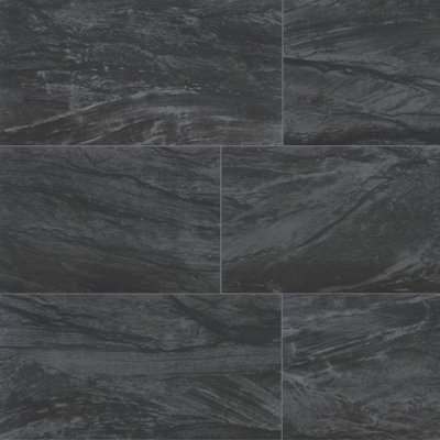 Marnix 24 in. x 48 in. Polished Porcelain Stone Look Floor and Wall Tile