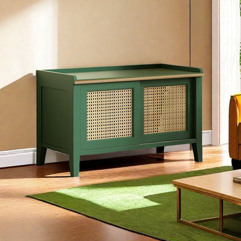 Rangement pour 8 paires de chaussures, Vert foncé