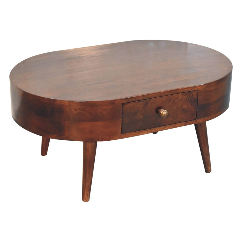 Solid Wood Coffee Table with Storage