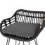 Tabourets de bar élégants avec coussin gris, 2 sièges d'extérieur et 38,56 po Cadre haut