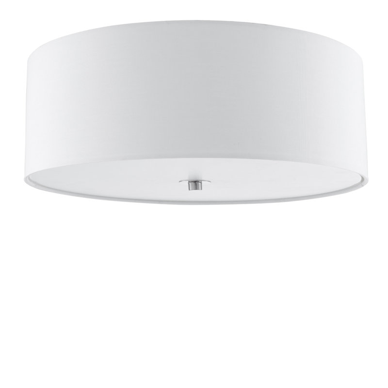 Patience Fabric Flush Mount, White