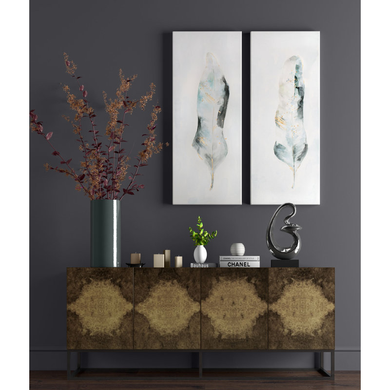" Plume " 2 - Pieces Painting Print