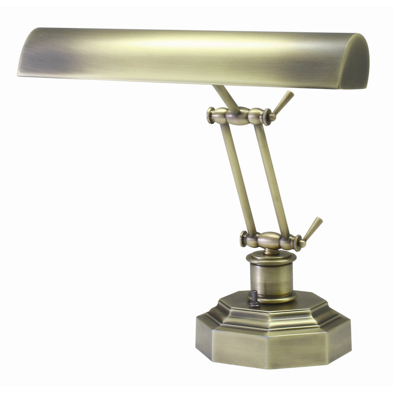 Joellen Metal Piano Lamp, Antique Brass