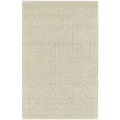 Mihira Geometric Wool Hand Woven Area Rug