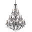 Lustre étagé à 24 lumières de style bougie avec détails en cristal Dagmar-32478761