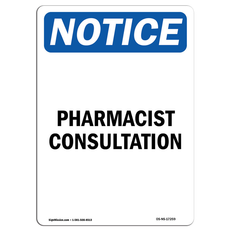 Pharmacist Consultation Sign