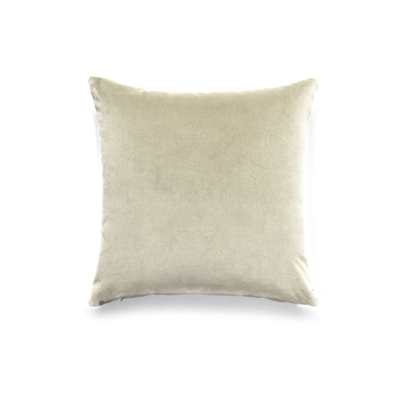 Indus Square Pillow Cover & Insert, Ivory