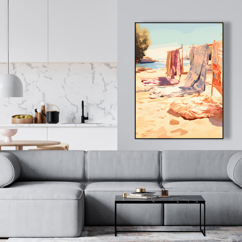 Warm sands - 36"x48" Framed canvas