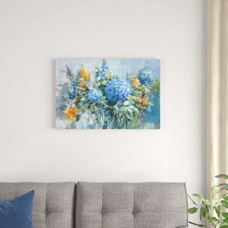 August Garden, H 20 po x l 30 po, Toile tendue, Sans cadre