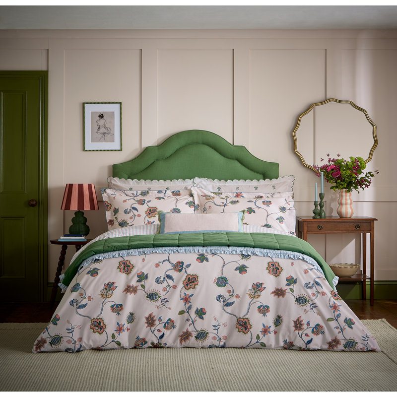 Tree Of Life Cotton Percale Duvet Cover Set, Double Duvet Cover + 2 Pillowcases