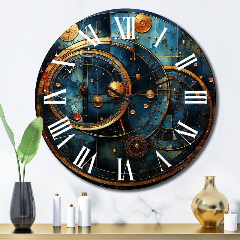 Horloge murale en métal, Grand