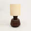 Lampe de table artisanale 13X13X26.5 fabriquée à la main avec base en boispour salon-chambre-maison-décoration-plateau de table, lampe de table