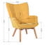Drucker 68cm Wide Tufted Wingback Chair-870599948