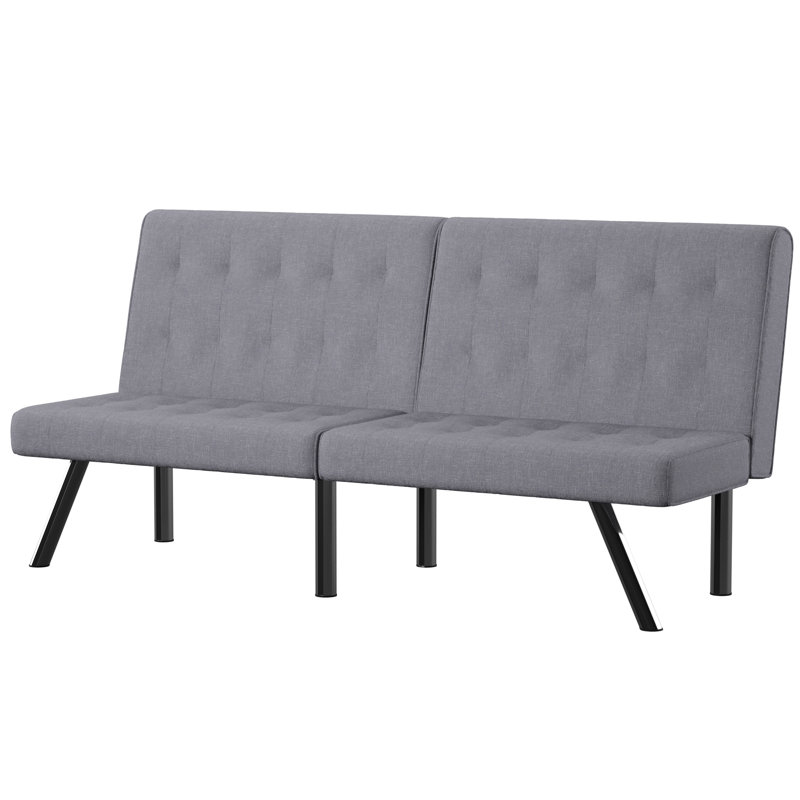 Borland Polyester Teen Sofa Bed, Light Gray Polyester